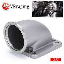 VR - 2.5" Vband 90 Degree Cast Turbo Elbow Adapter Flange 304 Stainless Steel For T3 T4 Turbocharger VR-TEA25 2024 - buy cheap