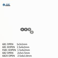 681 OPEN 681X F681X 682 682X OPEN Deep Groove Ball Bearing (10PCS )ABEC-1 Non Standard Deep Groove Open Bearings 618/2 2024 - buy cheap