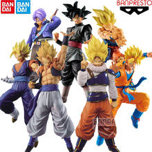 Bonecos de anime bandai originais z, figuras de ação do dragon ball, son gogeta, son goku, son gohan, torankusu, presente infantil 2024 - compre barato