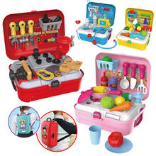 Juguetes de cocina de plástico para niños, juguetes educativos de cocina para cortar frutas, canastos de verduras, 20148 2024 - compra barato