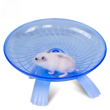 Hamster disco de corrida, animal de estimação, pires voador, exercício, roda de hamster, rato, gaiola, acessórios pequenos 2024 - compre barato