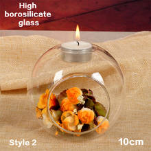 10cm Plants Container Candle Holder Living Room Decor Vase Flower Holder Glass Glass Ball Bauble Creative Transparent Table 2024 - buy cheap