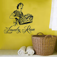 Laundry Room Wall Decal Vinyl Sticker Wash Room Bathroom Home Decor WE175 2024 - buy cheap