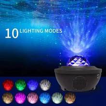 Night Light Colorful Starry Sky Galaxy Projector Light Bluetooth USB Voice Control Music Player Star Projector LED  Kids Gifts 2024 - buy cheap
