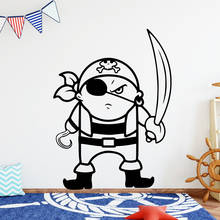 Clássico piratas adesivos de parede vinil papel para crianças quarto do menino arte decalques vinil adesivo quarto mural 2024 - compre barato