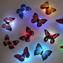 1PC Creative Color Changing Cute 3D Butterfly Wall Sticker LED Night Light Wall Decals Home Room Desk Wall Decoration 2024 - buy cheap