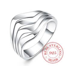 100% 925 Sterling Silver Vintage Hollow Classic Water Rings for Women Silver Finger Rings For Unisex Jewelry Mama Men Best Gift 2024 - buy cheap