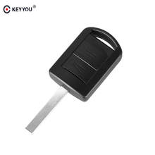 KEYYOU 2 кнопки дистанционного ключа автомобиля оболочки чехол для Vauxhall Opel Zafira Corsa Agila Meriva комбо авто ключ чехол Fob HU100 лезвие 2024 - купить недорого