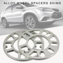 2 X UNIVERSAL 10MM ALLOY ALUMINUM WHEEL TIRE SPACERS SHIMS PLATE 4 / 5 STUD FIT Shims Set Car Exterior Accessories 2024 - buy cheap