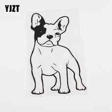 YJZT 10.4CMX15.7CM Cartoon French Bull Dog Pet Decal Vinyl Car Sticker Black/Silver 8A-0018 2024 - buy cheap