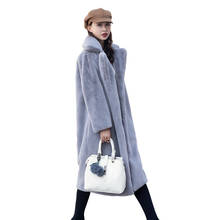 Winter Women Warm Faux Fur Coat Plus Size Parka Female High Quality Luxuriou Fluffy Rabbit Fur Jacket Thick Plush Long Outerwear 2024 - buy cheap