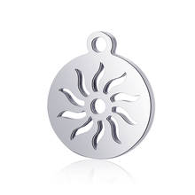 10pcs Real Stainless Steel Charms Sun Flame Pendant Sun Charms for Fashion Handmade DIY Jewelry Making Finding Accessories 2024 - buy cheap