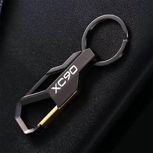 Брелок для ключей от автомобиля, брелок для ключей, кольцо для управления ключей, подарочное украшение, логотип автомобиля, брелок для ключей для Volvo XC90 2019 2024 - купить недорого