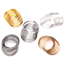 100 Circles 0.6mm Steel Memory Wire For Beading Bangle Bracelet Jewelry Making 2024 - buy cheap