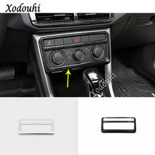 Moldura para volkswagen t-cross tcross 2018 2019 2020, acessório automotivo para veículos volkswagen, com controle de volume e temperatura, em abs 2024 - compre barato