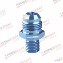 Male AN8 AN-8 Flare To M14x1.5 mm Metric Straight Fitting Aluminum Alloy Blue 2024 - buy cheap