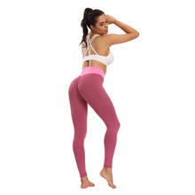 Mallas sin costuras de cintura alta para mujer, pantalones de Yoga para Fitness, Sexy, de realce, para gimnasio, mallas ajustadas elásticas para correr, novedad de 2021 2024 - compra barato