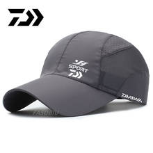 2021 DAIWA Рыбалка Солнцезащитная шляпа летняя новая уличная спортивная быстросохнущая сетчатая бейсболка для езды досуга ветрозащитная Солнцезащитная шляпа 2024 - купить недорого