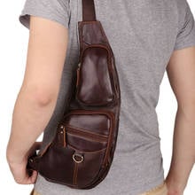 Designer 2020 Hot Sale Casual Genuine Leather Bag Chest Bag For Men Messenger Bags Mens Chest Crossbody Bags Male Shoulder Bags 2024 - buy cheap