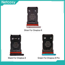 Netcosy SIM Card Tray Replacement Parts SIM Card Slot Holder For Oneplus 1+8 8 Pro Card Hoder Repair For One Plus 8 1+8 Pro 2024 - buy cheap