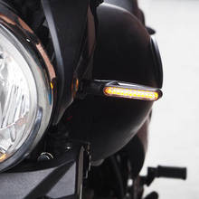 2 peças motocicleta led turn signal light aviso lâmpada 12 v âmbar universal 2024 - compre barato