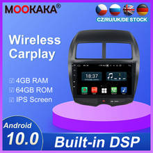 Radio multimedia con GPS para coche, reproductor de DVD con Android 10,0, 4g + 64gb, Dsp, para Mitsubishi ASX 2010-2012 2024 - compra barato