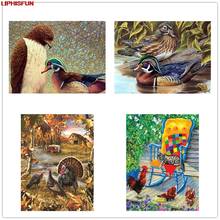 LIPHISFUN Cross Stitch Embroidery Diamond Painting Full Drill Home Decor Square/round  mandarin duck animal Chicken 2024 - buy cheap