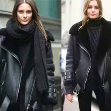 Winter Coat Women Sheep Shearing Real Fur Coat Women Motorcycle Genuine Leather Jacket for Women Clothes 2020 Casaco S-W-5 YY288 2024 - buy cheap