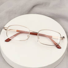 Moda metal frame óculos de leitura feminino masculino clássico portátil alta definição presbiopia eyewear visão cuidados + 0.50 ~ + 4.00 2024 - compre barato