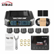 For Truck Car TPMS Tire Pressure Monitoring System 8Bar 6PCS External Sensor LCD Color Screen Monitoring Tire Pressure Range 2024 - buy cheap