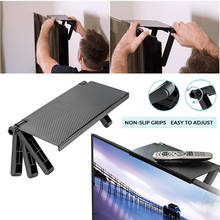 2020 Black Adjustable Folding Design Screen Top Shelf Display Shelf Computer Monitor Riser Desktop Stand TV Rack Storage Desk 2024 - buy cheap