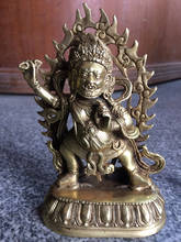 China brass Copper Buddhist Mahakala dharma king kong buddha statue,Free Shipping Home decoration metal crafts 2024 - buy cheap
