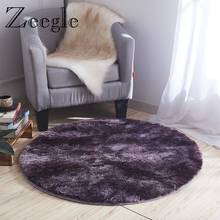 Zeegle Carpet Round Mat Anti Slip Sofa Carpet Shaggy Modern Bedside Carpet Mat Area Rug Living Room Floor Rug Absorbent Foot Mat 2024 - buy cheap