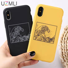 UZMLI The Great Wave off Kanagawa чехол для телефона для iPhone 11 Pro XS Max XR X 8 7 6 6S Plus матовый Мягкий силиконовый чехол-накладка 2024 - купить недорого