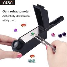 Gemology Gemstone Polarizing Filter Gem Refractometer 1.81 RI Oil Built-in LED Gemstone Refractometer Kit Portable Gem Tester 2024 - buy cheap