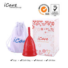 Coletor menstrual de silicone reutilizável, copo menstrual de silicone reutilizável para higiene feminina com 3 peças 2024 - compre barato