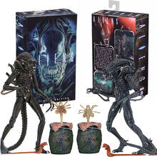 Figura de acción de Alien, modelo de juguetes de 23cm, 1986, Azul, Gris, huevo, Facehuggers, Chestburster, para regalo 2024 - compra barato
