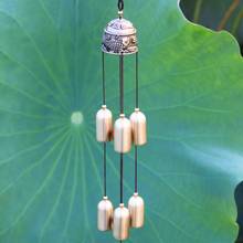 National Style Fish Copper 6 Bells Wind Chimes Outdoor Living Wind Chimes Copper Windchimes Home Window Hanging Decoration 2024 - buy cheap
