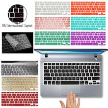 Funda de silicona suave para teclado de portátil de EE. UU., impermeable, para Apple Macbook Pro 13 ", A2251, A2289, 2020, A2338, M1/Pro, 16", A2141 2024 - compra barato