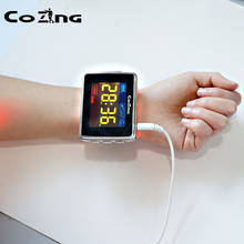 Reloj de pulsera de diodo, terapia láser Lllt, tratamiento de la hipertensión, Diabetes, con caja Tv-650nm 2024 - compra barato