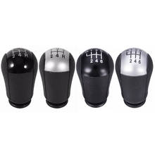 5 6 Speed MT Gear Stick Shift Knob Car For Ford Focus Mondeo MK3 S-MAX C-MAX Mustang Galaxy Fiesta MK6 Transit Black/Silver 2024 - buy cheap