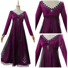 Elsa Cosplay Costume Adult Purple Dress Halloween Carnival Party Cosplay Costumes For Women Girls 2024 - buy cheap