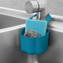 Faucet Mounted Sponge Drain Basket Kitchen Sink Sponge Brush Storage Rack Plastic Holder Box 2024 - buy cheap
