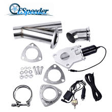 ESPEEDER 2.5 Inch Stainless Steel Y Pipe Exhaust Cutout Valve Exhaust System Catback Downpipe Cutout With Manual Switch 2024 - buy cheap