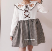Vestido de lolita gótico e japonês feminino kawaii, estilo vintage, com gola v bordada, estilo vitoriano 2024 - compre barato