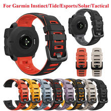 Correas de silicona para reloj Garmin Instinct, repuesto de pulsera instinto Tide/Esports/Solar/Correa de pulsera táctica 2024 - compra barato