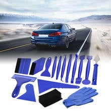 Escurridor de bordes de fieltro portátil para coche, herramienta de aplicación de envoltura de vinilo, raspador, calcomanía, accesorios de cepillo de limpieza de coche, 21 Uds., envío directo 2024 - compra barato