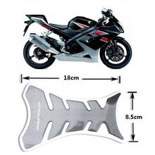 Adesivo universal para tanque de óleo de motocicleta, adesivo protetor para tanque de moto em fibra de carbono 3d 2024 - compre barato