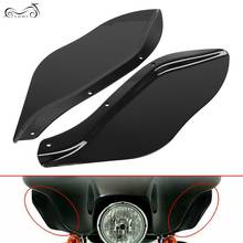Motorcycle Fairing Side Wings Windshield Air Deflector Black Cover For Harley Touring FLHX FLHT Road King 1996-2013 2024 - buy cheap