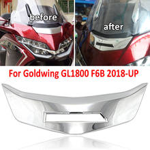 Carenado delantero para motocicleta Honda Gold Wing 1800 F6B GL1800 2018-UP GL 1800, cubierta cromada, guarnición 2019 2020 2024 - compra barato